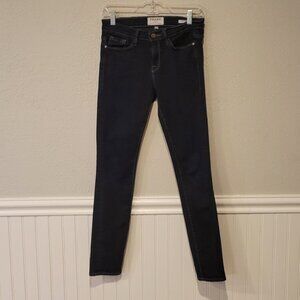 FRAME Denim Le Skinny De Jeanne Jean - Dark Wash Skinny Leg Jean - GUC Size 28